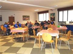 una vista dell'ampia sala colazioni